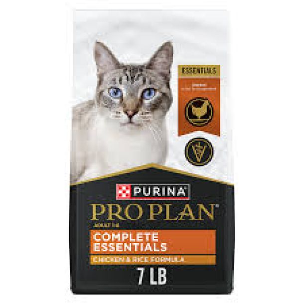 Purina Pro Plan Adult Cat Dry Food ? Chicken & Rice (7 lb)